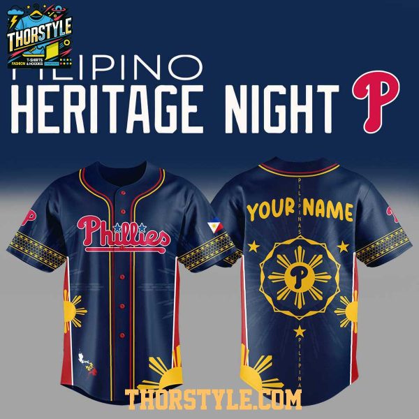Philadelphia Phillies Pinoy Filipino Heritage 2025 Culture Baseball Jersey