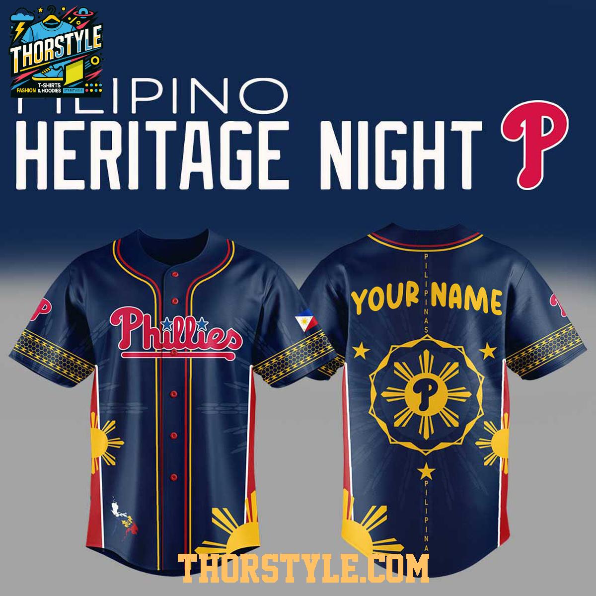 Philadelphia Phillies Pinoy Filipino Heritage 2025 Culture Baseball Jersey Philadelphia Phillies Pinoy Filipino Heritage 2025 Culture Baseball Jersey