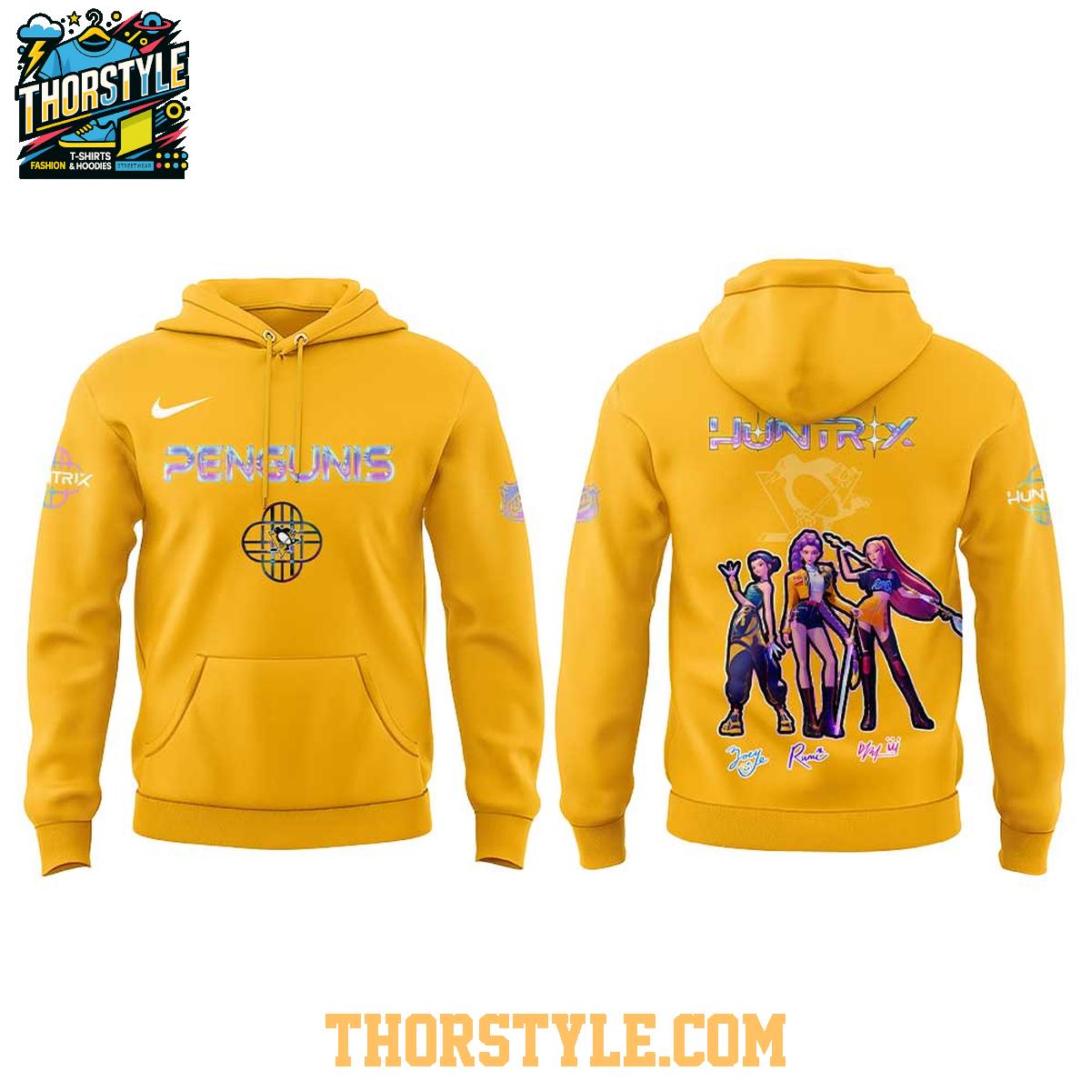 Pittsburgh Penguins KPop Demon Hunters 2025 Takedown Hoodie T-Shirt Pittsburgh Penguins KPop Demon Hunters 2025 Takedown Hoodie T-Shirt