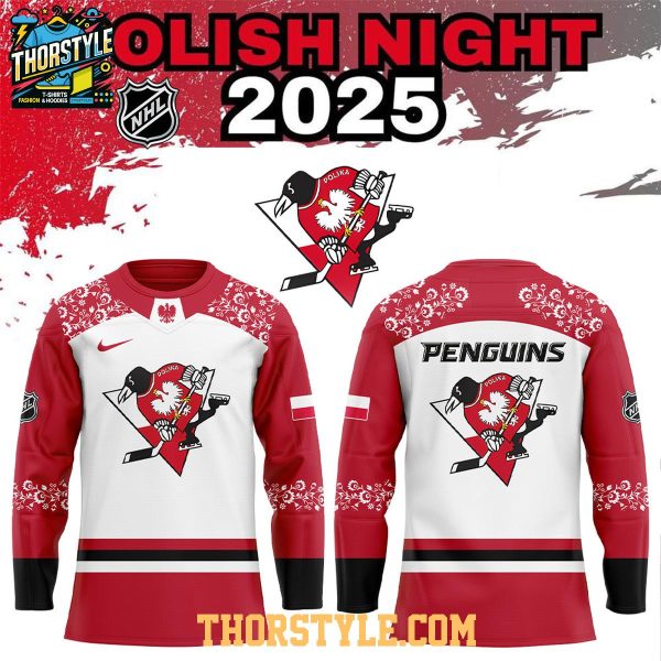 Pittsburgh Penguins Polish Heritage Night 2025 Celebrating Hockey Jersey