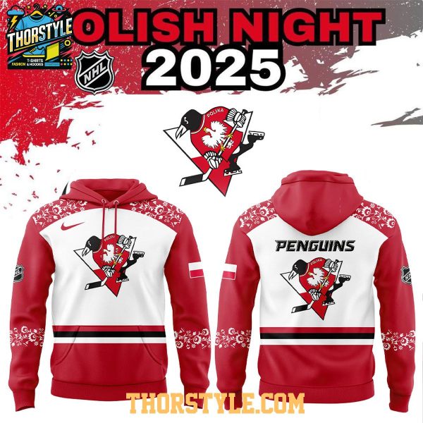 Pittsburgh Penguins Polish Heritage Night 2025 Celebrating Hoodie T-Shirt