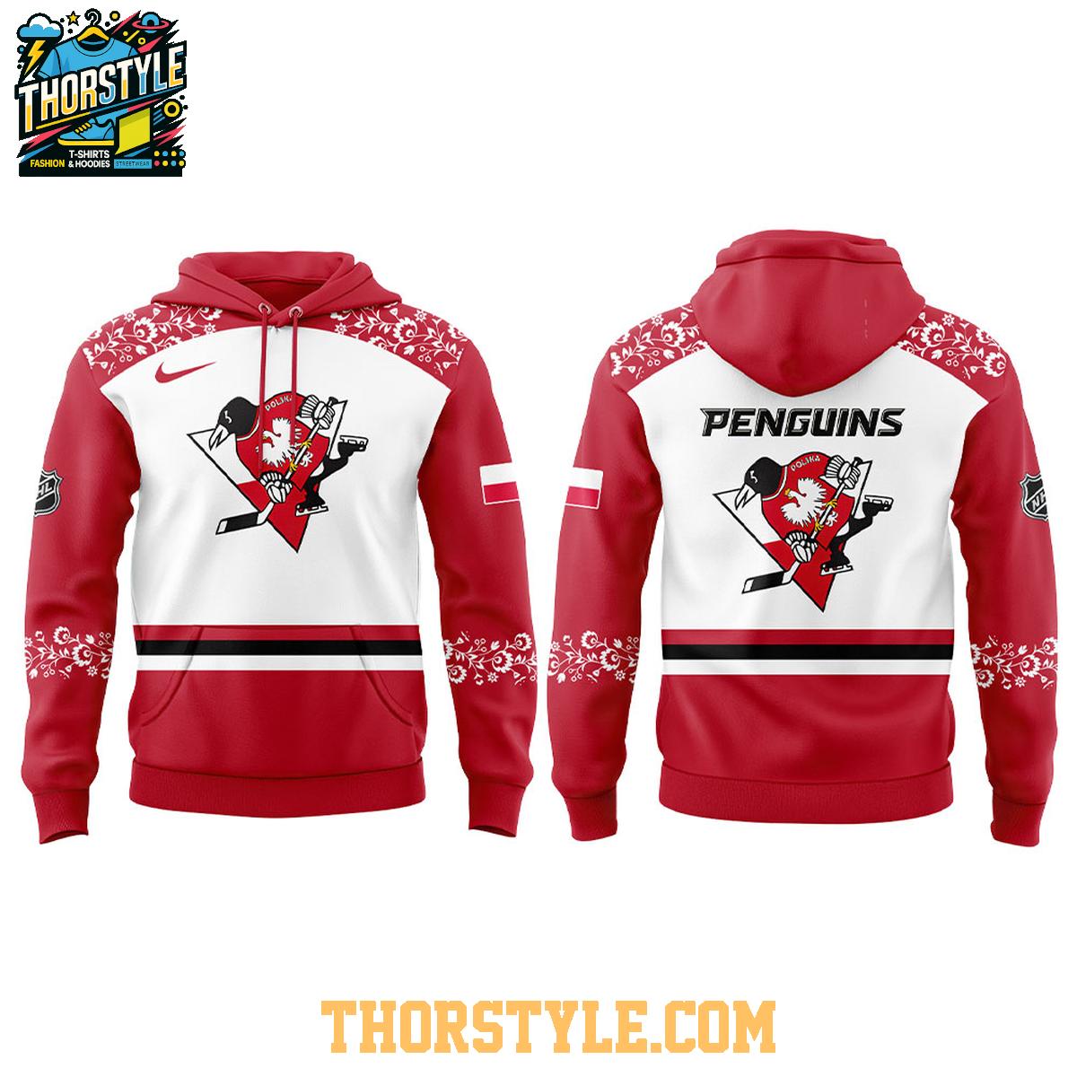 Pittsburgh Penguins Polish Heritage Night 2025 Celebrating Hoodie T-Shirt Pittsburgh Penguins Polish Heritage Night 2025 Celebrating Hoodie T-Shirt