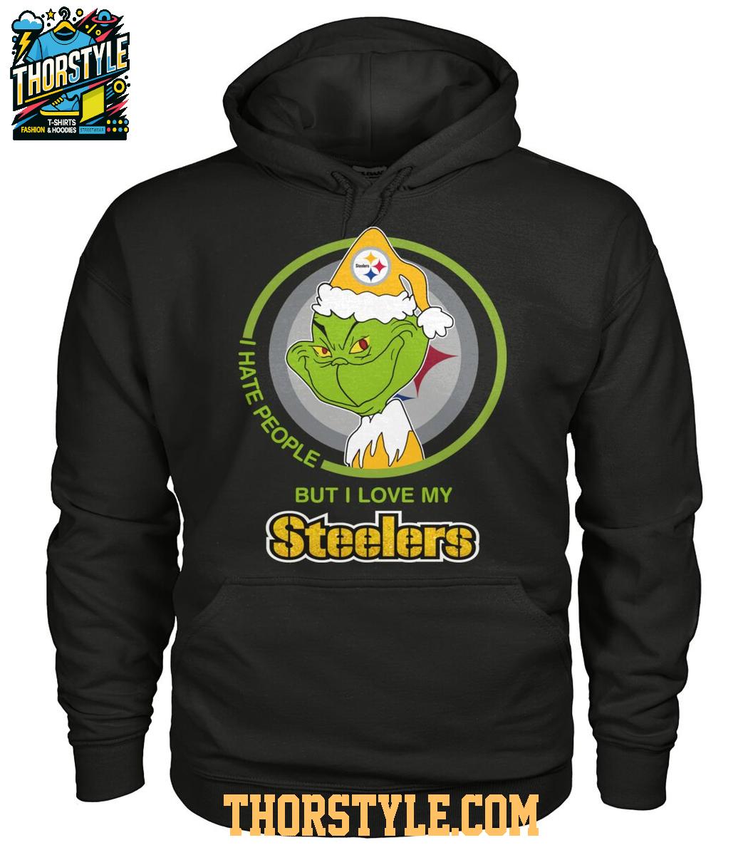 Pittsburgh Steelers Grinch Hates People But Loves Football Xmas 2025 T-Shirt Pittsburgh Steelers Grinch Hates People But Loves Football Xmas 2025 T-Shirt