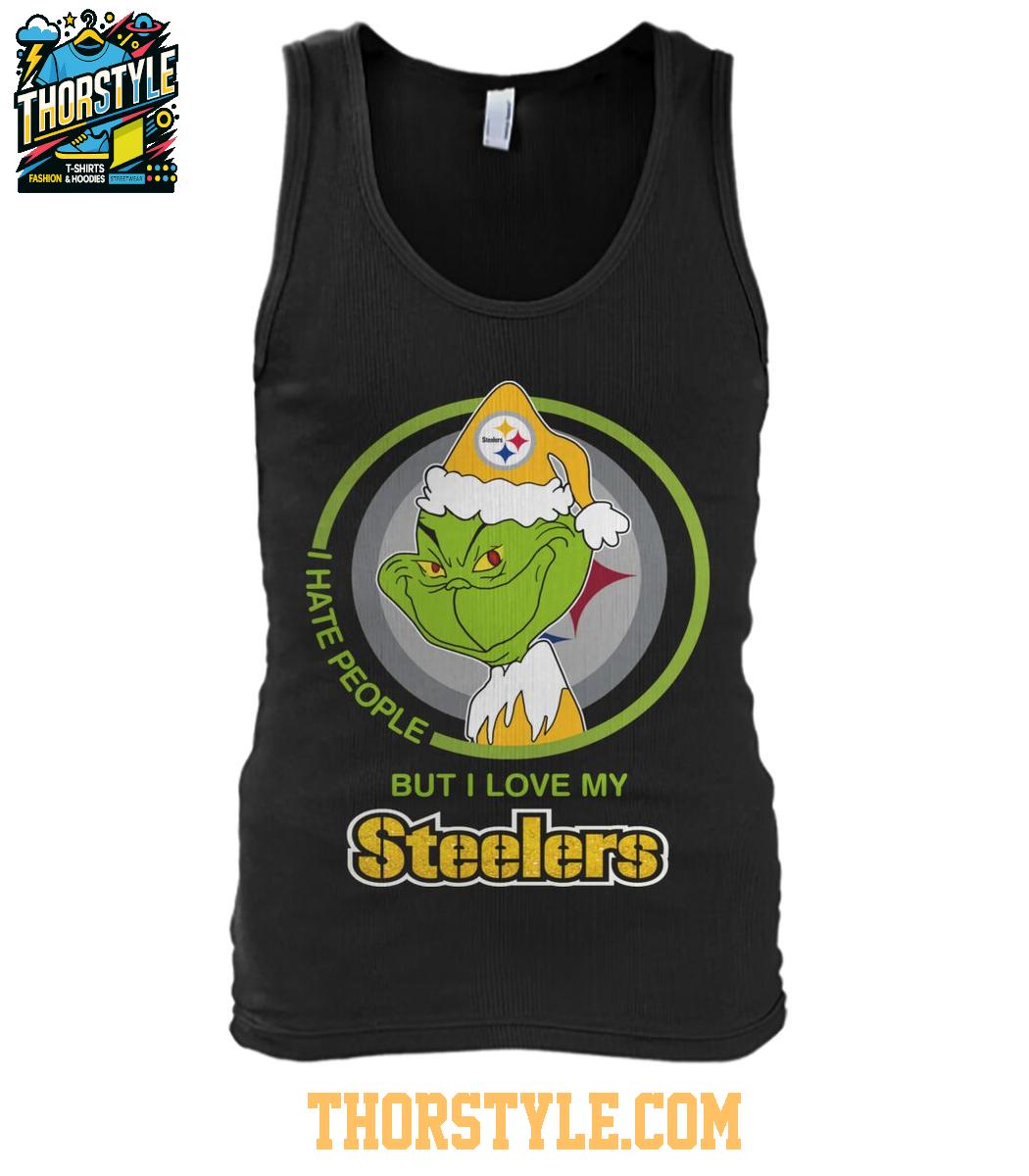 Pittsburgh Steelers Grinch Hates People But Loves Football Xmas 2025 T-Shirt Pittsburgh Steelers Grinch Hates People But Loves Football Xmas 2025 T-Shirt