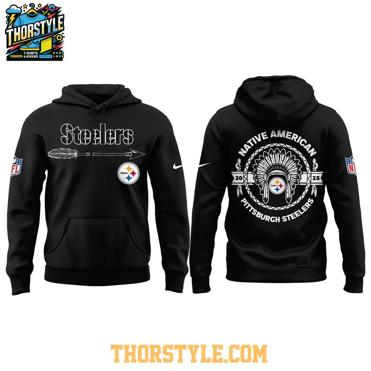 Pittsburgh Steelers Native American Indigenous People’s Day 2025 Hoodie T-Shirt Pittsburgh Steelers Native American Indigenous People’s Day 2025 Hoodie T-Shirt