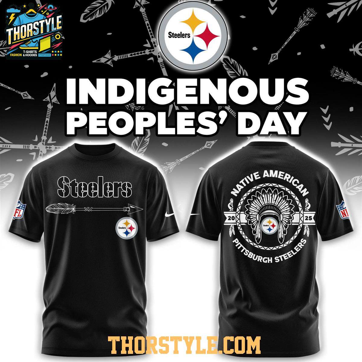 Pittsburgh Steelers Native American Indigenous People’s Day 2025 Hoodie T-Shirt Pittsburgh Steelers Native American Indigenous People’s Day 2025 Hoodie T-Shirt