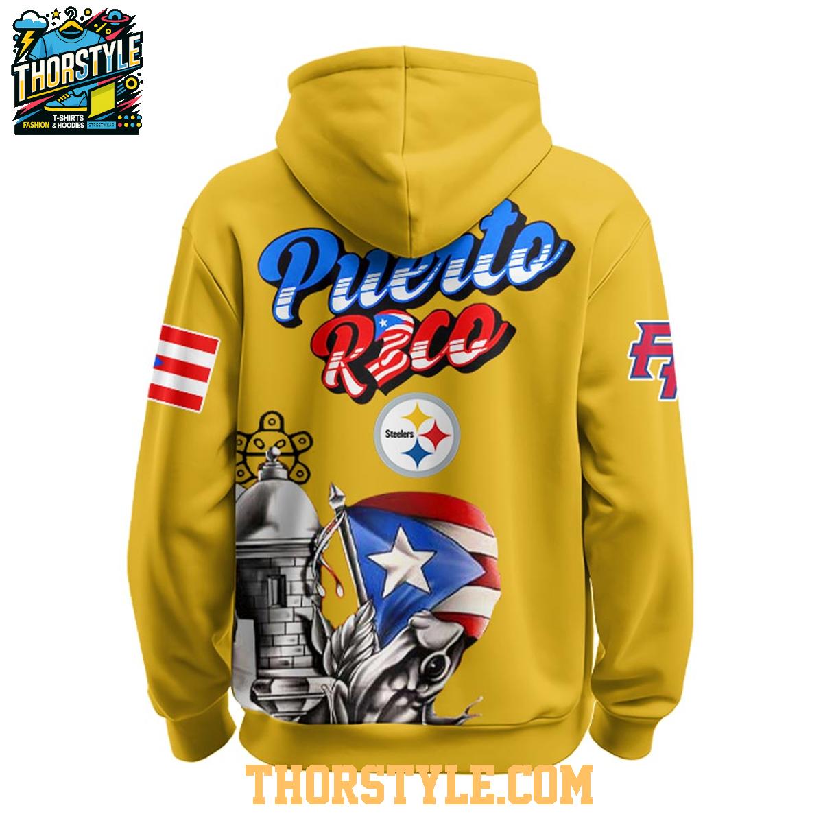 Pittsburgh Steelers Puerto Rico Heritage NFL Halftime Show 2025 Hoodie T-Shirt Pittsburgh Steelers Puerto Rico Heritage NFL Halftime Show 2025 Hoodie T-Shirt