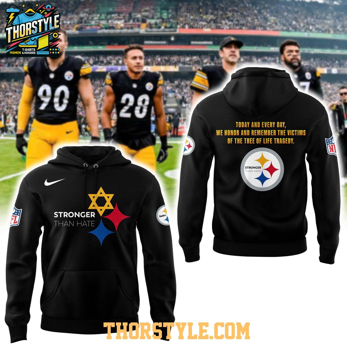 Pittsburgh Steelers Stronger Than Hate Remember 2025 Hoodie T-Shirt Pittsburgh Steelers Stronger Than Hate Remember 2025 Hoodie T-Shirt