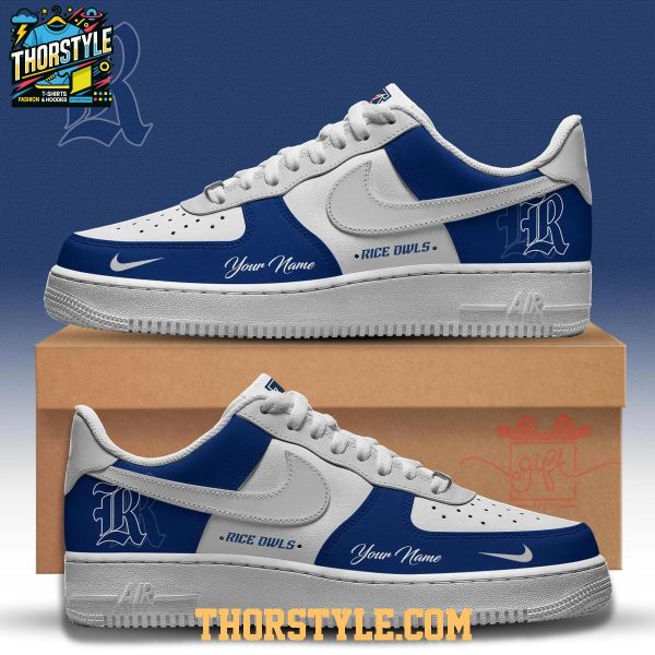 Rice Owls 2025 Rice Fight Never Dies Personalized Air Force 1 Shoes