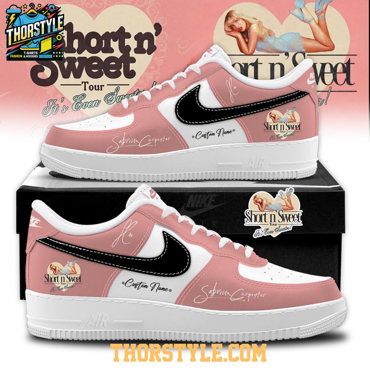 Sabrina Carpenter Short N Sweet Tour 2025 Air Force 1 Shoes Sabrina Carpenter Short N Sweet Tour 2025 Air Force 1 Shoes