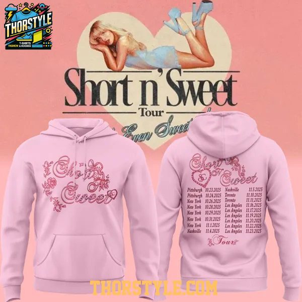 Sabrina Carpenter Short n’ Sweet Tour 2025 Celebration Hoodie T-Shirt
