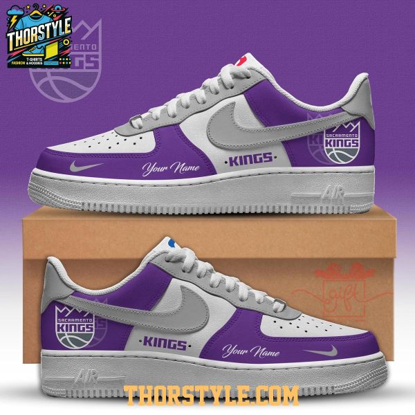 Sacramento Kings 2025 NBA Championship Personalized Air Force 1 Shoes