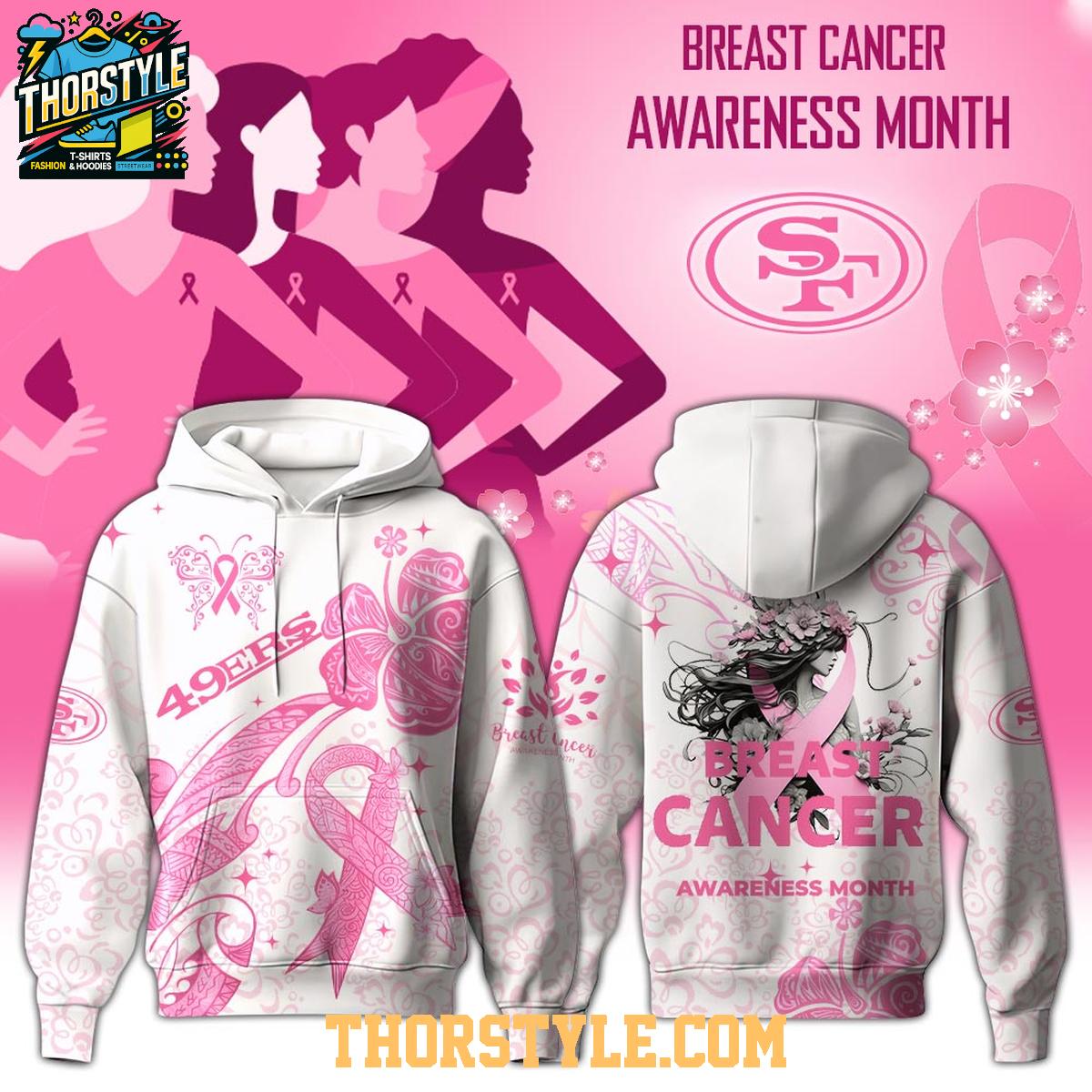 San Francisco 49ers Breast Cancer Awareness Month 2025 October Fighting Hoodie T-Shirt San Francisco 49ers Breast Cancer Awareness Month 2025 October Fighting Hoodie T-Shirt
