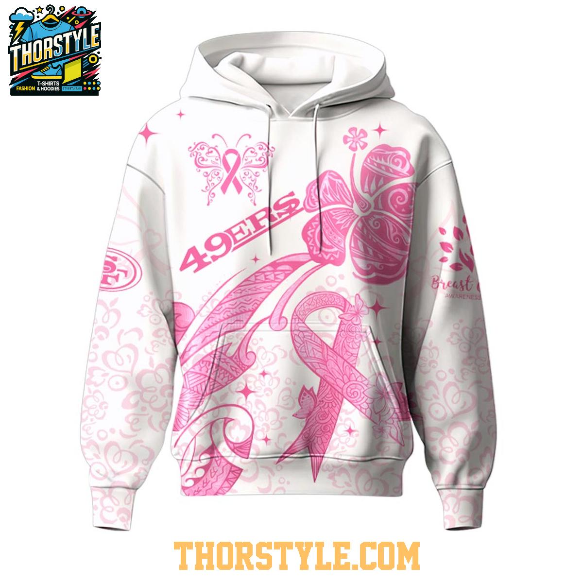 San Francisco 49ers Breast Cancer Awareness Month 2025 October Fighting Hoodie T-Shirt San Francisco 49ers Breast Cancer Awareness Month 2025 October Fighting Hoodie T-Shirt