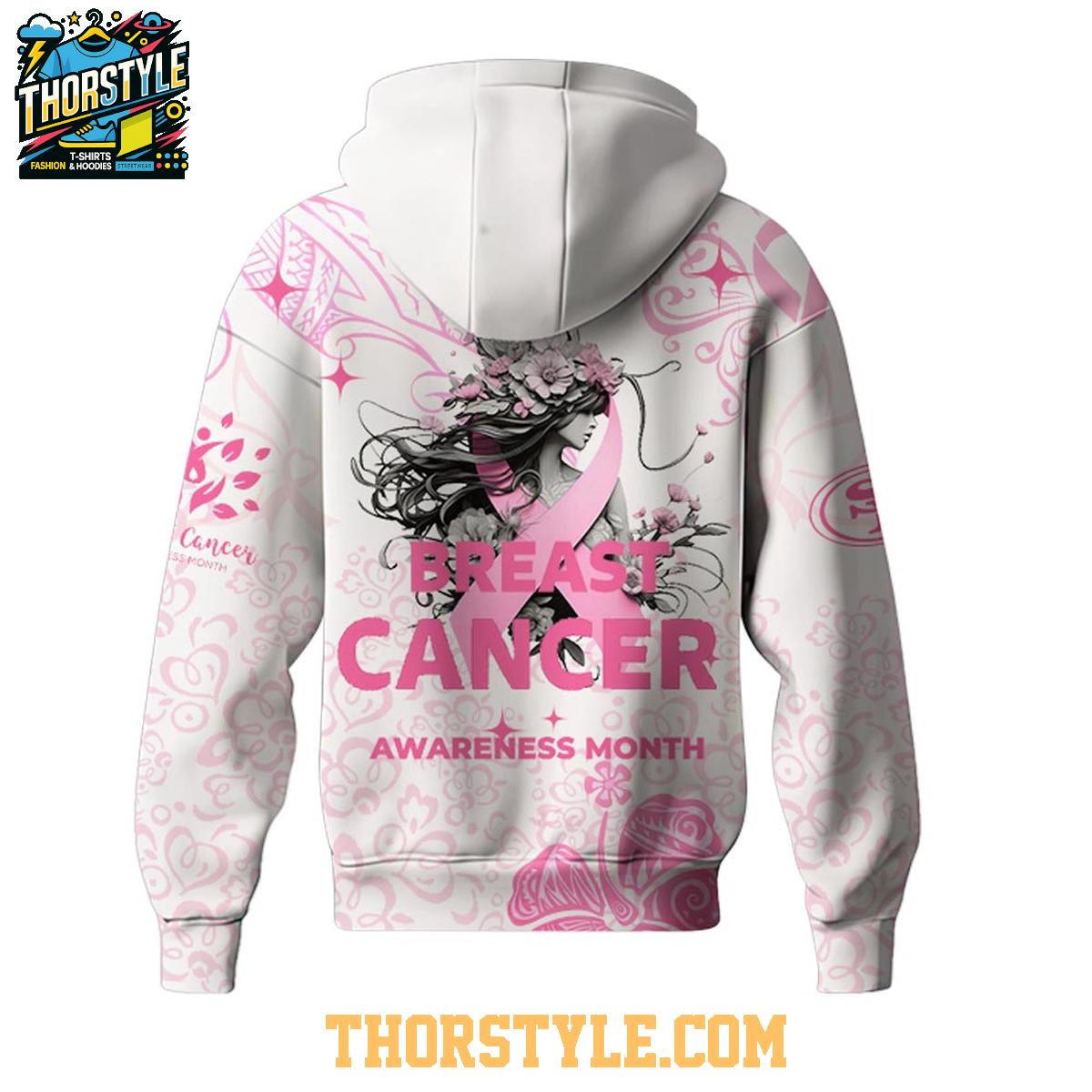 San Francisco 49ers Breast Cancer Awareness Month 2025 October Fighting Hoodie T-Shirt San Francisco 49ers Breast Cancer Awareness Month 2025 October Fighting Hoodie T-Shirt
