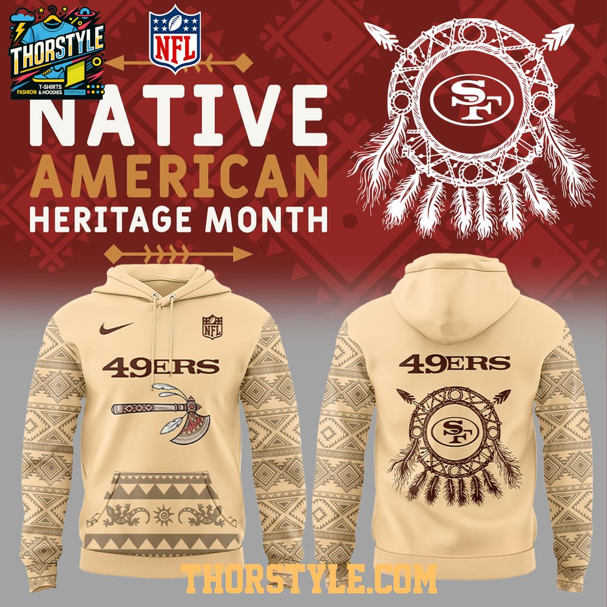 San Francisco 49ers Native American Honor The Origin 2025 Hoodie T-Shirt San Francisco 49ers Native American Honor The Origin 2025 Hoodie T-Shirt