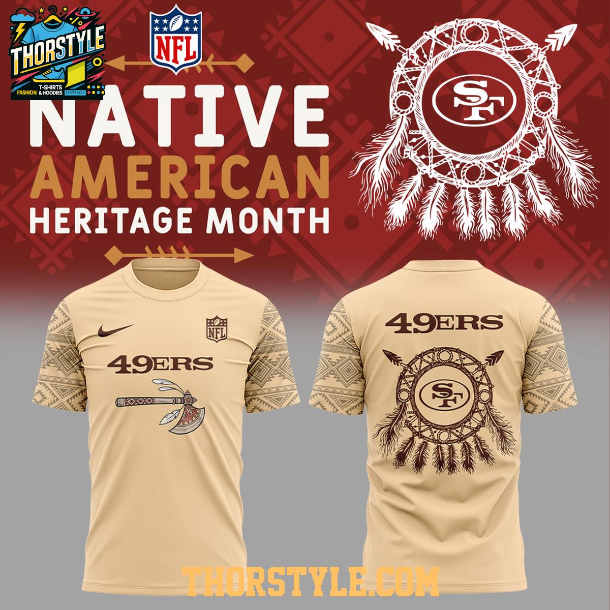 San Francisco 49ers Native American Honor The Origin 2025 Hoodie T-Shirt San Francisco 49ers Native American Honor The Origin 2025 Hoodie T-Shirt