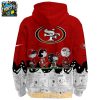 San Francisco 49ers Peanuts & Snoopy Charlie Browns Winter 2025 Hoodie T Shirt