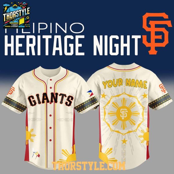 San Francisco Giants Pinoy Filipino Heritage 2025 Culture Baseball Jersey