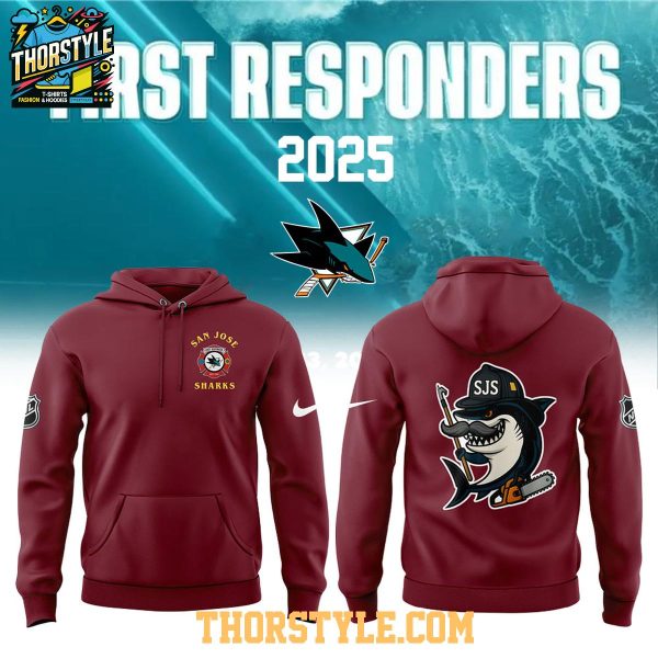 San Jose Sharks First Responders 2025 Celebrating Always Ready Hoodie T-Shirt