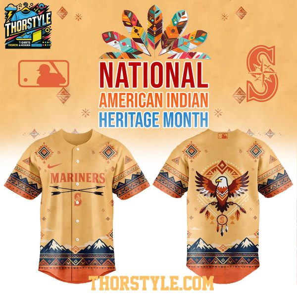Seattle Mariners National American Indian Heritage Month 2026 Baseball Jersey Seattle Mariners National American Indian Heritage Month 2026 Baseball Jersey