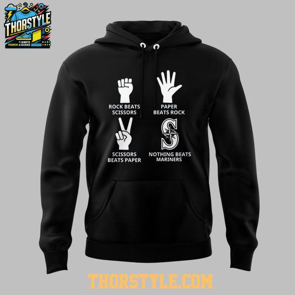 Seattle Mariners Paper Rock Scissors Seize The Moment 2025 Hoodie T-Shirt