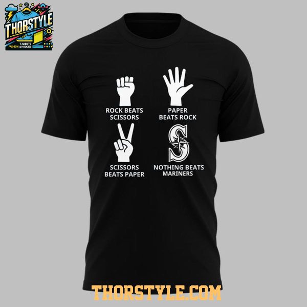 Seattle Mariners Paper Rock Scissors Seize The Moment 2025 Hoodie T-Shirt