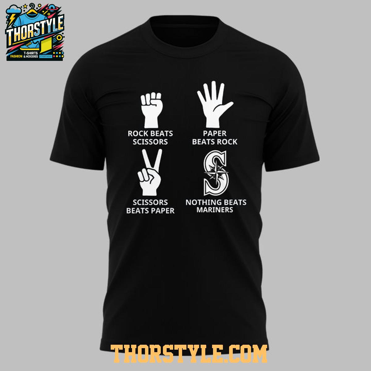 Seattle Mariners Paper Rock Scissors Seize The Moment 2025 Hoodie T-Shirt Seattle Mariners Paper Rock Scissors Seize The Moment 2025 Hoodie T-Shirt