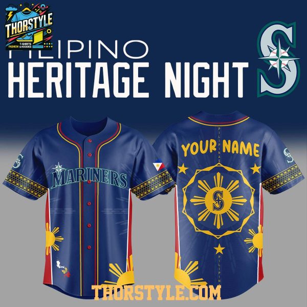 Seattle Mariners Pinoy Filipino Heritage 2025 Culture Baseball Jersey Seattle Mariners Pinoy Filipino Heritage 2025 Culture Baseball Jersey