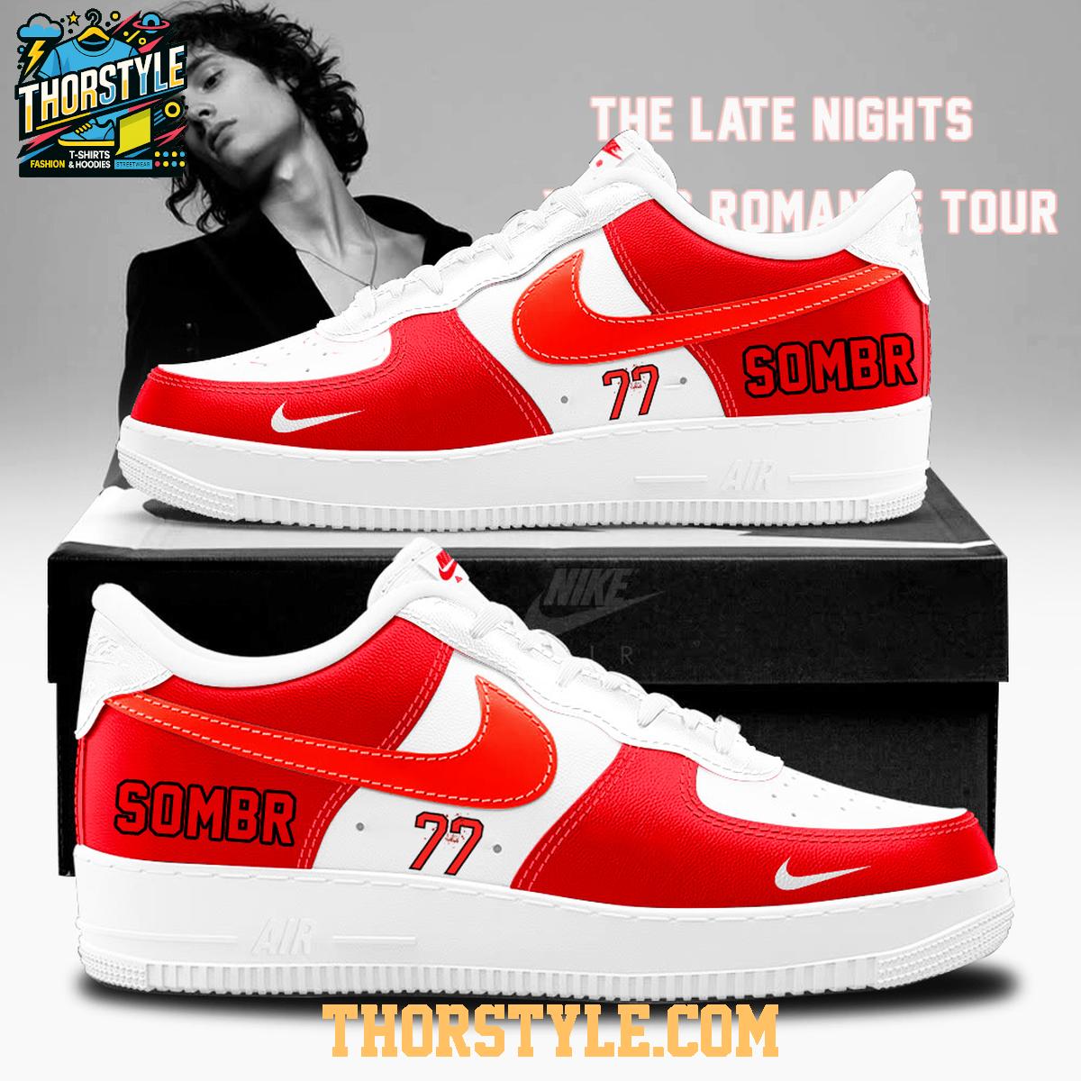 Sombr The Late Nights And Young Romance Tour 2025 Air Force 1 Shoes Sombr The Late Nights And Young Romance Tour 2025 Air Force 1 Shoes
