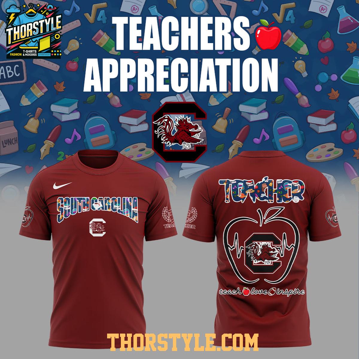 South Carolina Gamecocks Teachers 2025 Day Of Appreciation Hoodie South Carolina Gamecocks Teachers 2025 Day Of Appreciation Hoodie
