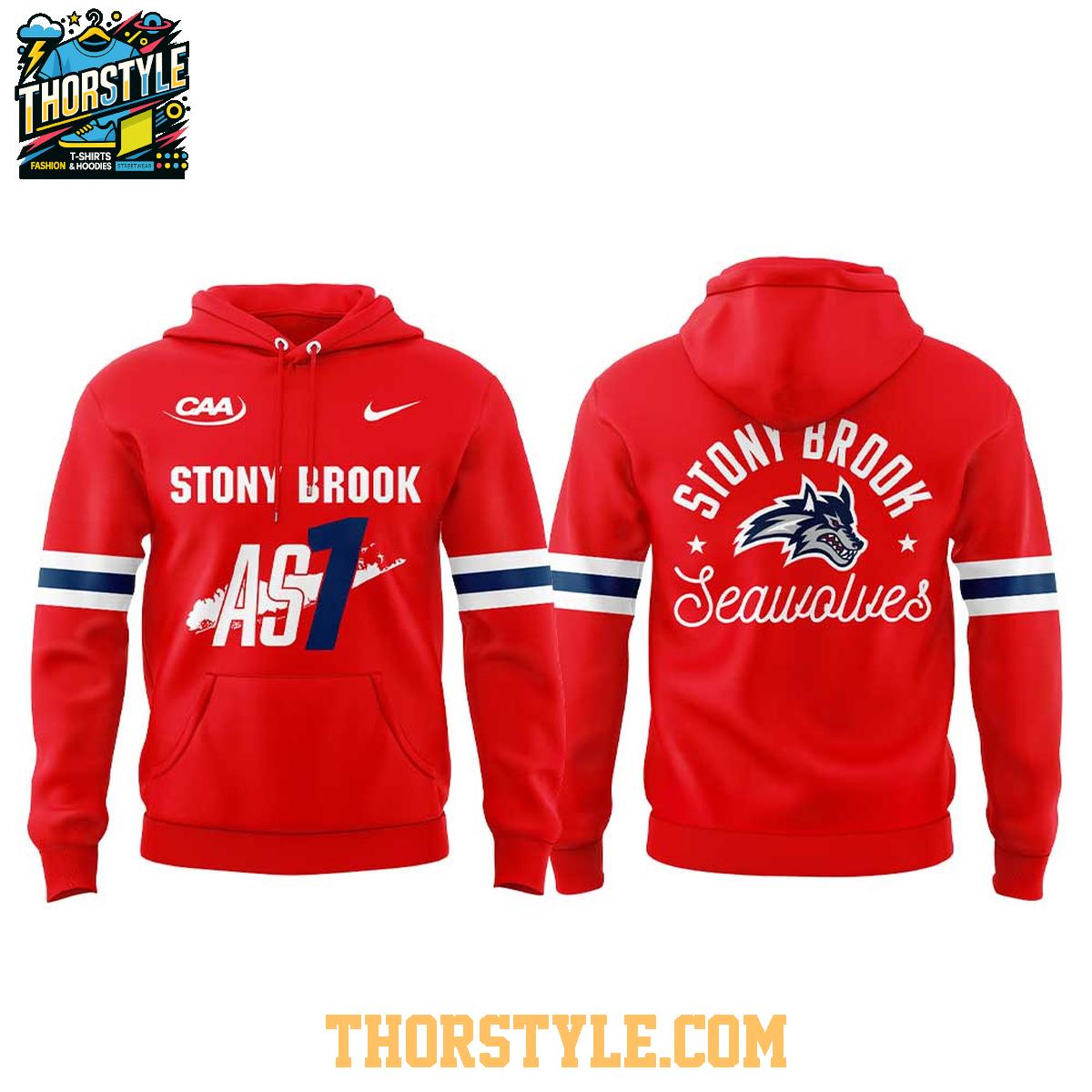 Stony Brook Seawolves Red Out 2025 For The Island Hoodie T-Shirt Stony Brook Seawolves Red Out 2025 For The Island Hoodie T-Shirt