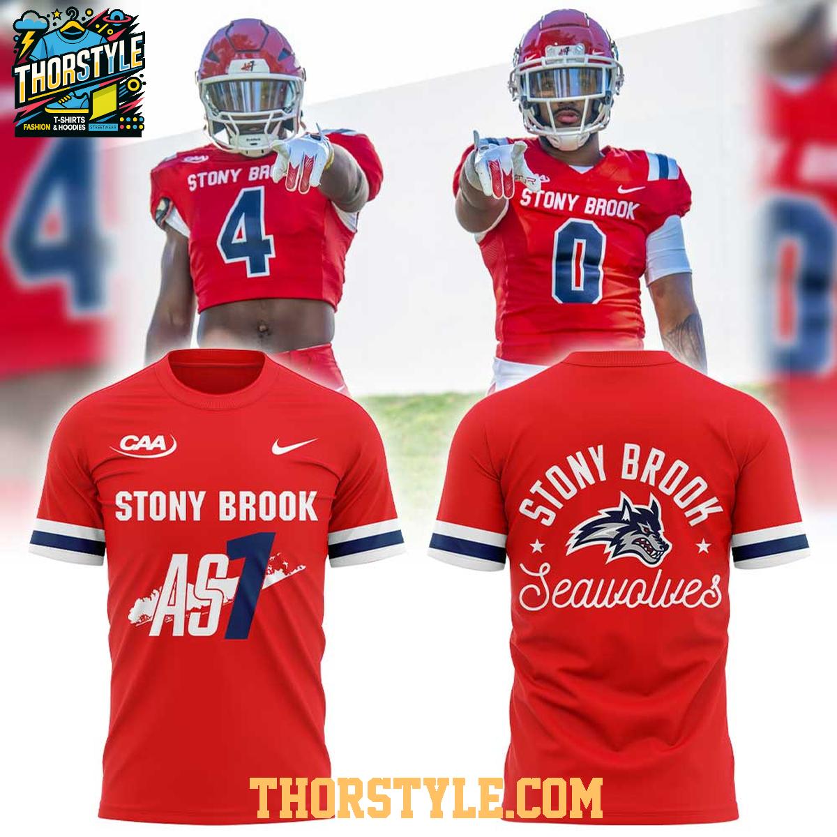 Stony Brook Seawolves Red Out 2025 For The Island Hoodie T-Shirt Stony Brook Seawolves Red Out 2025 For The Island Hoodie T-Shirt