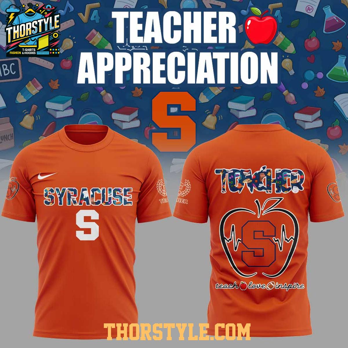 Syracuse Orange Teachers 2025 Day Of Appreciation Hoodie T-Shirt Syracuse Orange Teachers 2025 Day Of Appreciation Hoodie T-Shirt