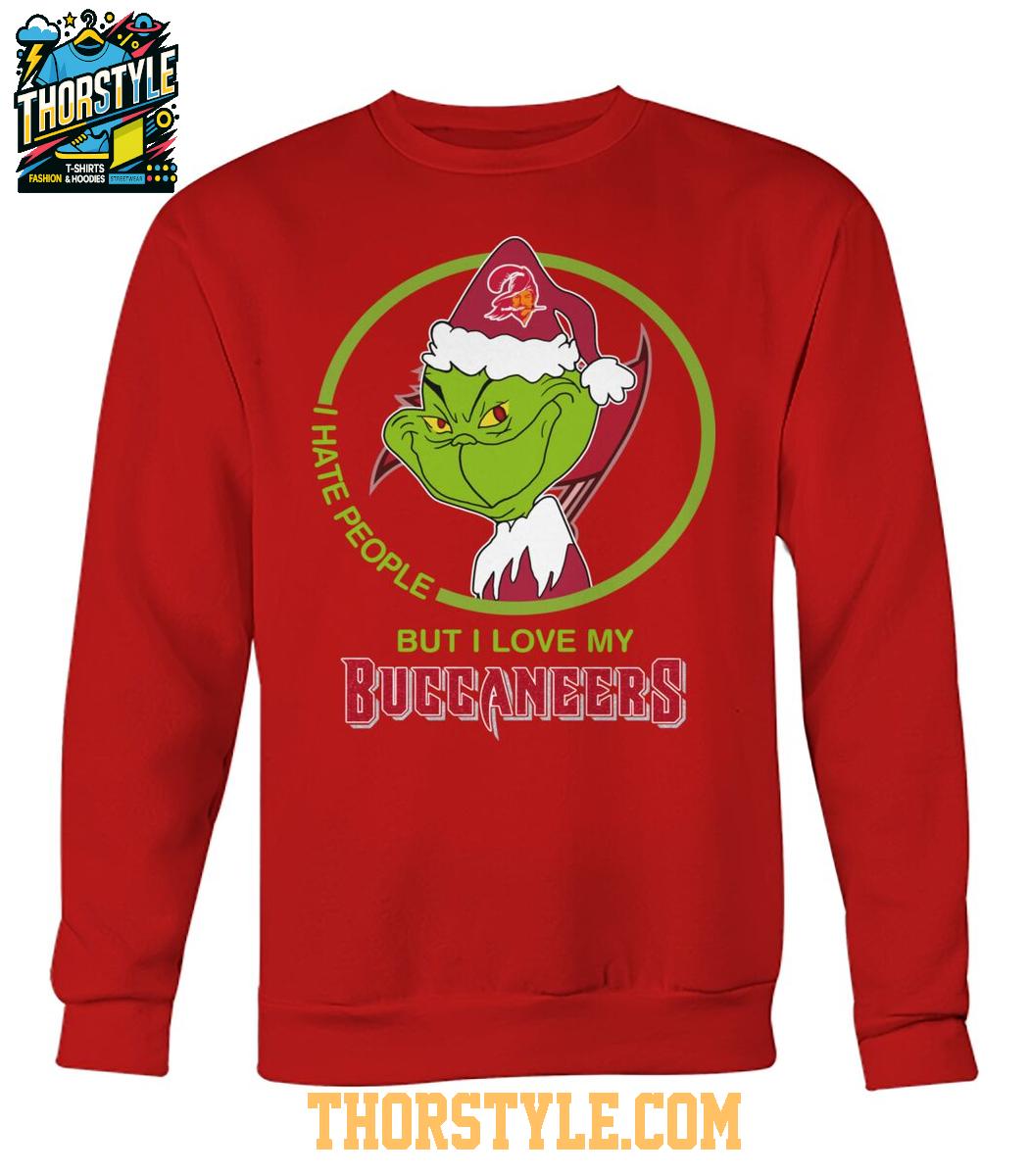 Tampa Bay Buccaneers Grinch Hates People But Loves Football Xmas 2025 T-Shirt Tampa Bay Buccaneers Grinch Hates People But Loves Football Xmas 2025 T-Shirt