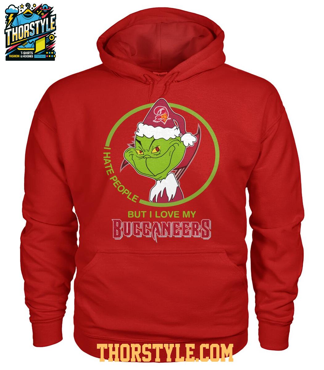 Tampa Bay Buccaneers Grinch Hates People But Loves Football Xmas 2025 T-Shirt Tampa Bay Buccaneers Grinch Hates People But Loves Football Xmas 2025 T-Shirt