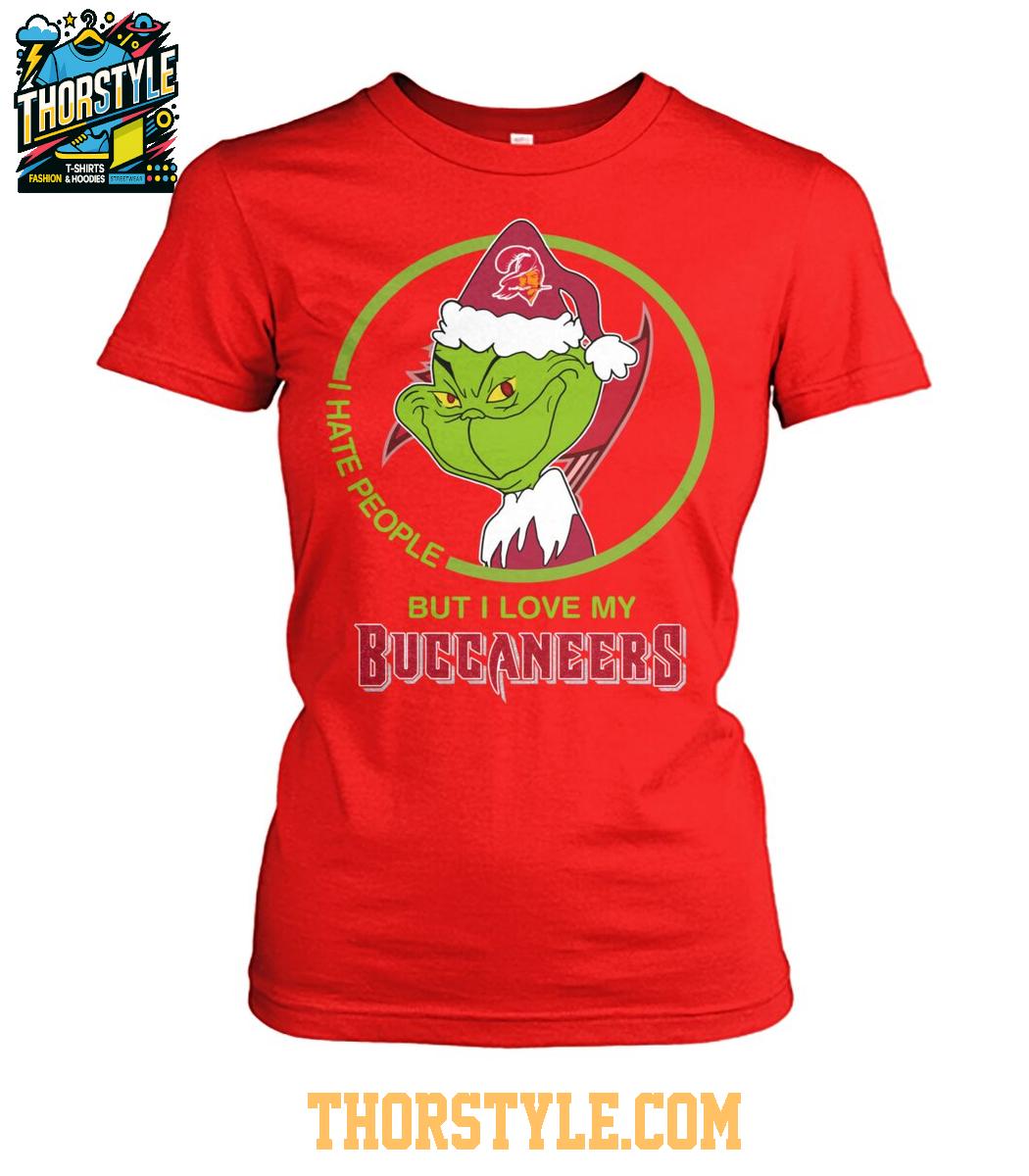 Tampa Bay Buccaneers Grinch Hates People But Loves Football Xmas 2025 T-Shirt Tampa Bay Buccaneers Grinch Hates People But Loves Football Xmas 2025 T-Shirt