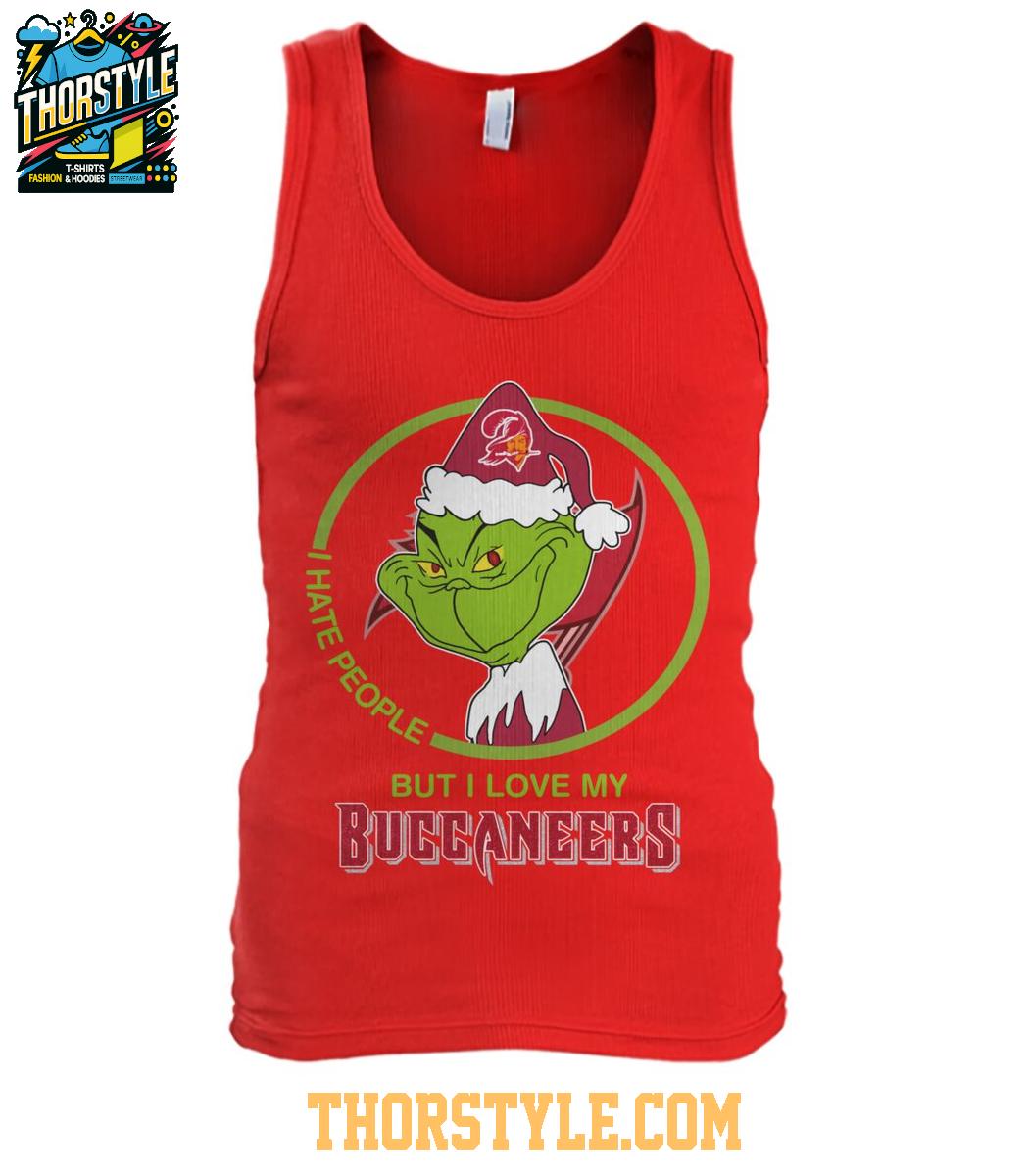 Tampa Bay Buccaneers Grinch Hates People But Loves Football Xmas 2025 T-Shirt Tampa Bay Buccaneers Grinch Hates People But Loves Football Xmas 2025 T-Shirt