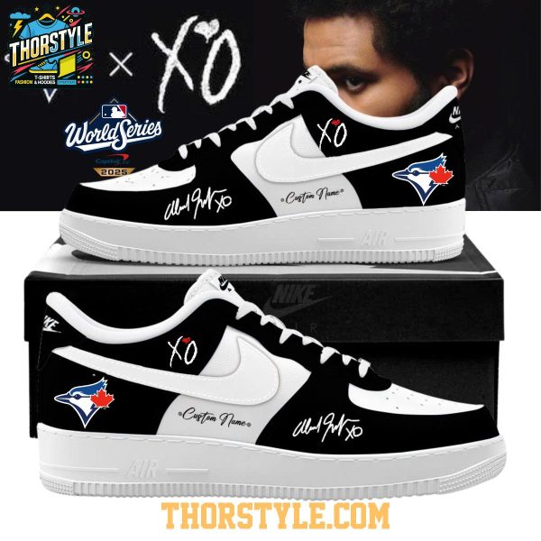 The Weeknd Toronto Blue Jays World Series 2025 Air Force 1 Shoes The Weeknd Toronto Blue Jays World Series 2025 Air Force 1 Shoes