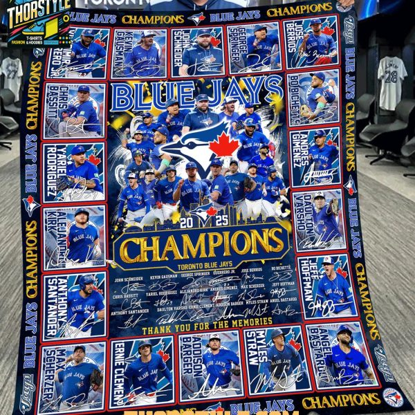 Toronto Blue Jays 2025 ALCS World Series Champions Fleece Blanket Quilt Toronto Blue Jays 2025 ALCS World Series Champions Fleece Blanket Quilt