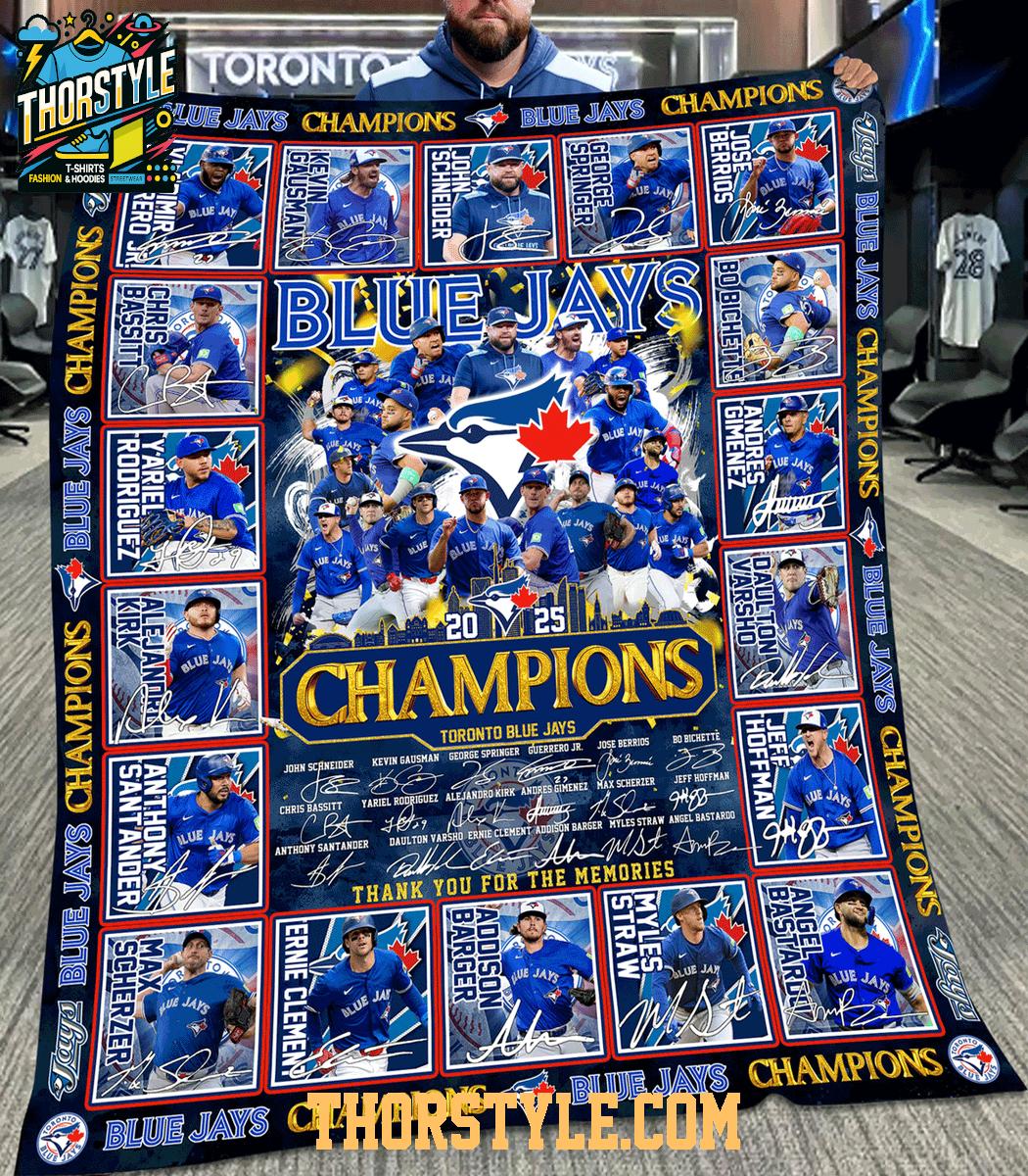 Toronto Blue Jays 2025 ALCS World Series Champions Fleece Blanket Quilt Toronto Blue Jays 2025 ALCS World Series Champions Fleece Blanket Quilt