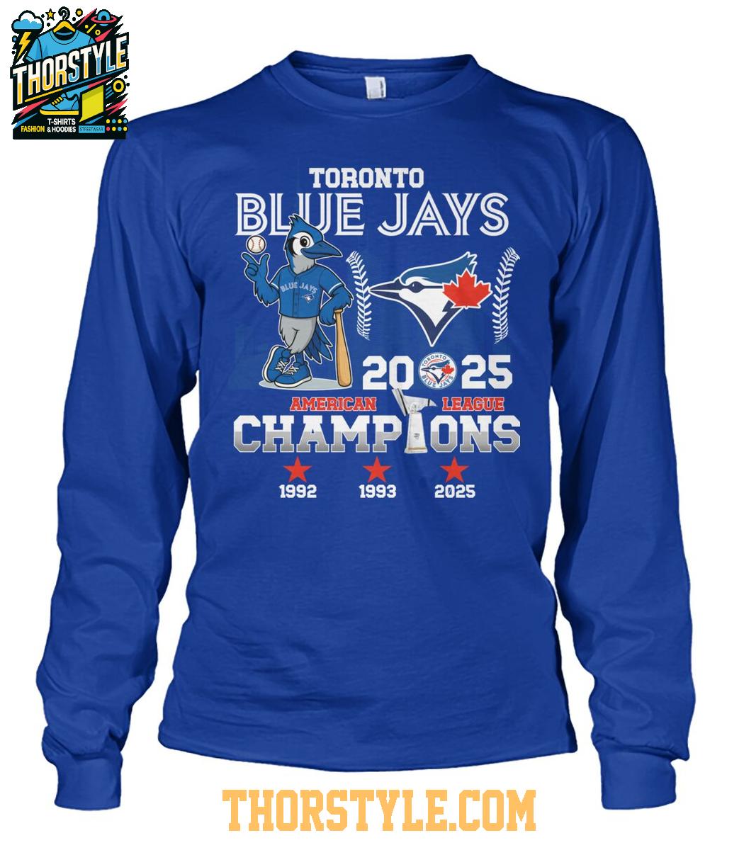 Toronto Blue Jays 2025 American League To World Series Champs T-Shirt Toronto Blue Jays 2025 American League To World Series Champs T-Shirt