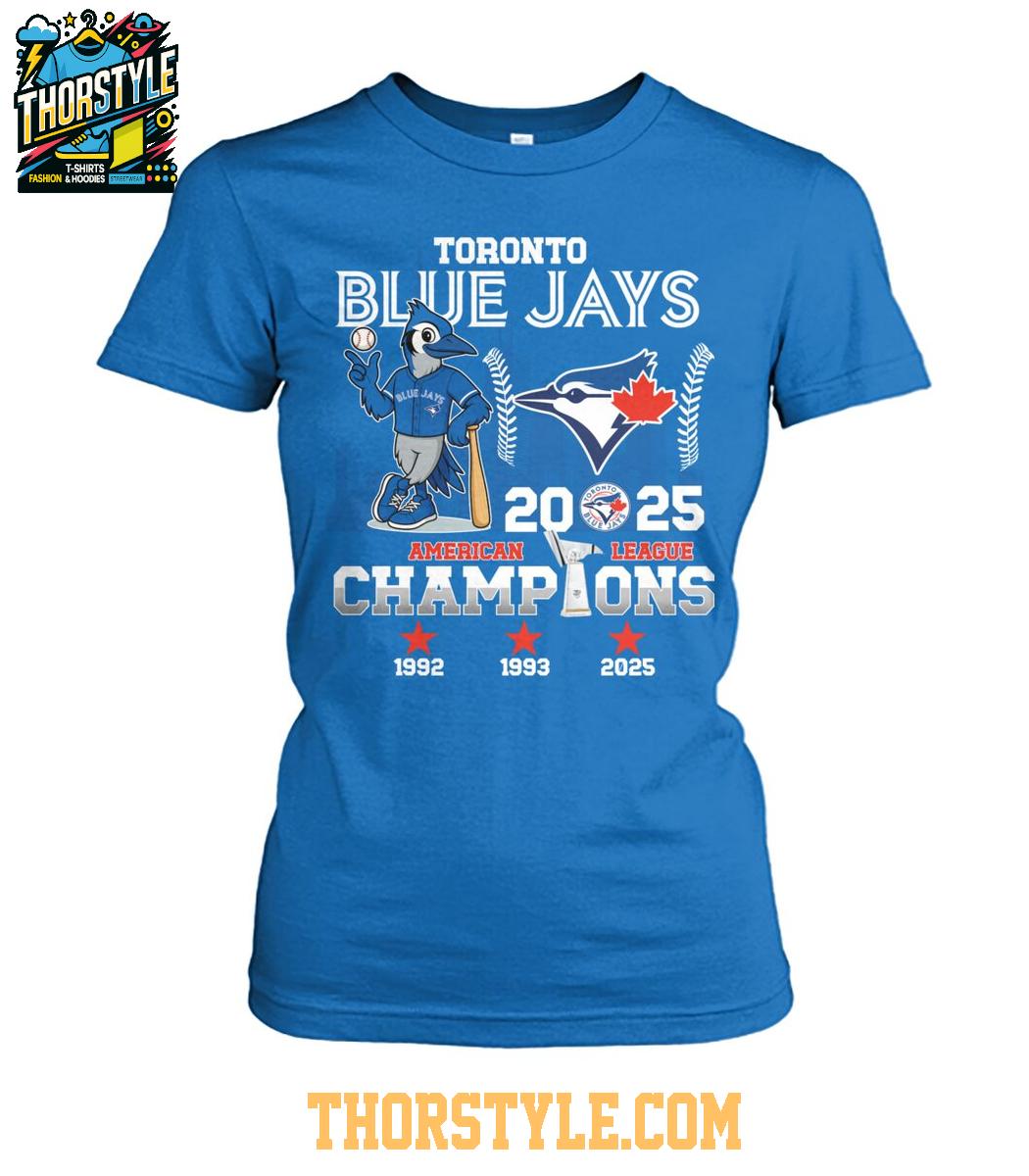 Toronto Blue Jays 2025 American League To World Series Champs T-Shirt Toronto Blue Jays 2025 American League To World Series Champs T-Shirt