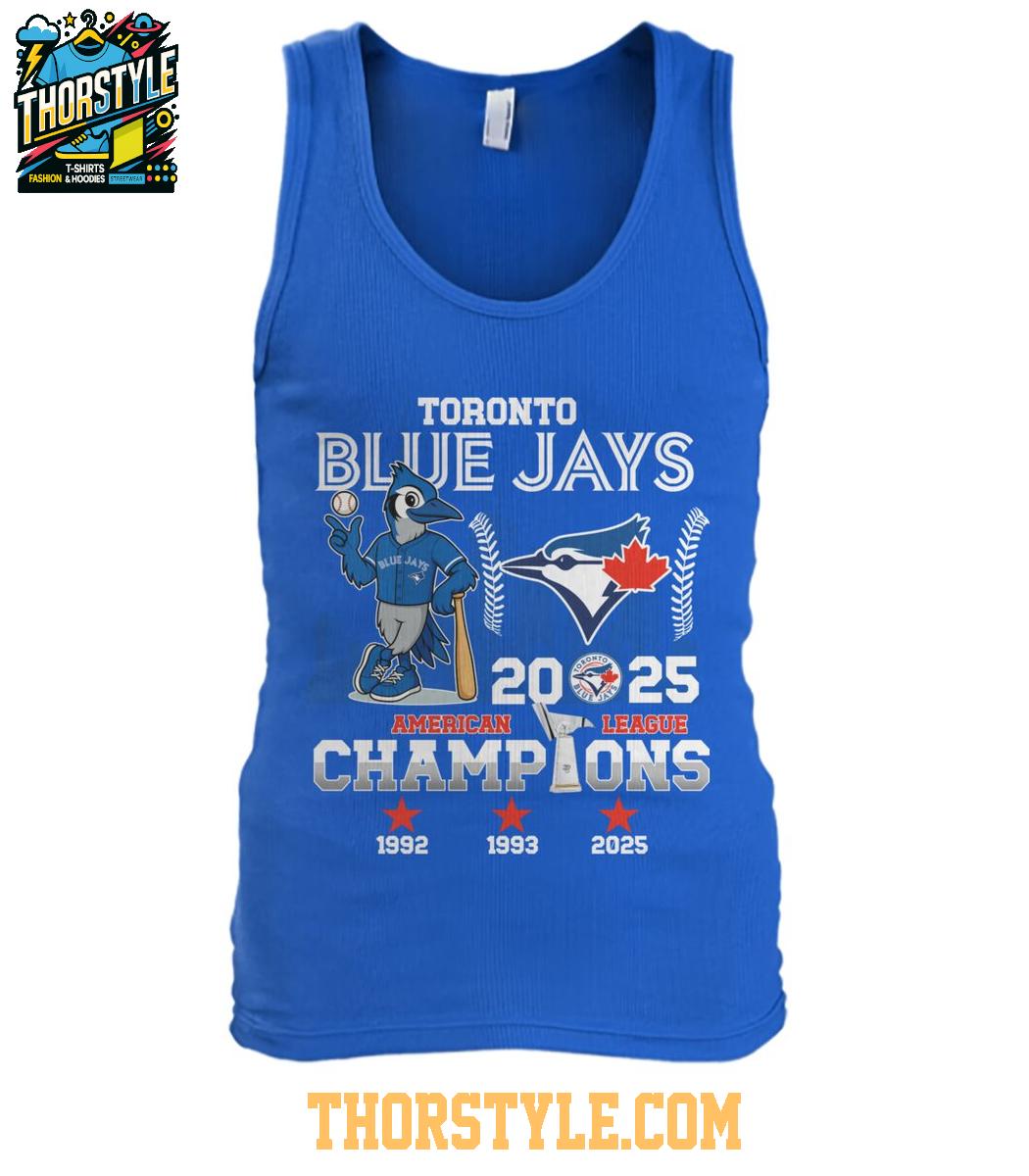 Toronto Blue Jays 2025 American League To World Series Champs T-Shirt Toronto Blue Jays 2025 American League To World Series Champs T-Shirt