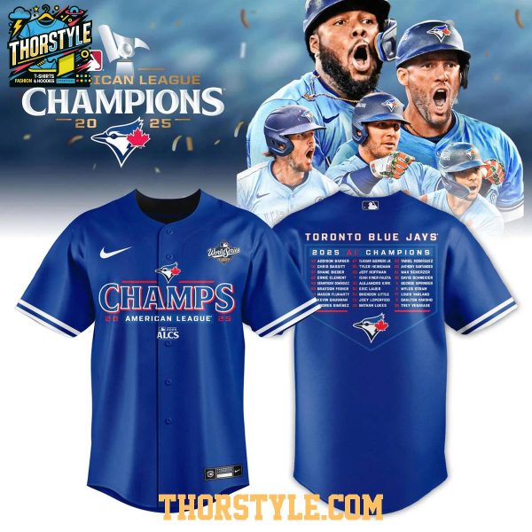 Toronto Blue Jays AL 2025 Champions Lights Up Let’s Go Baseball Jersey