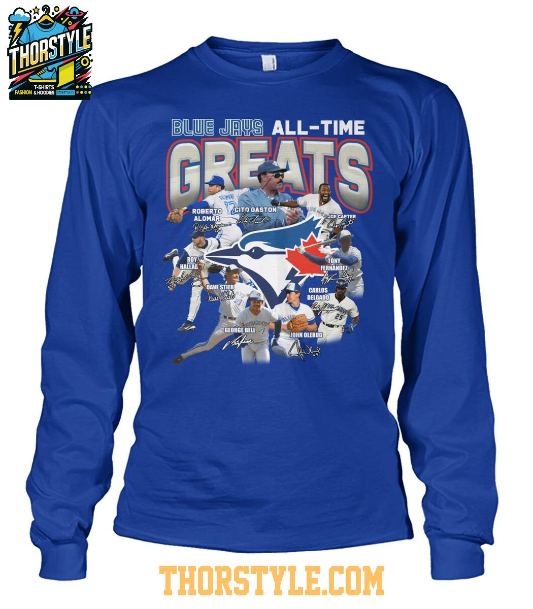 Toronto Blue Jays All-Time Greats Carter Delgado Bell Alomar Gaston T-Shirt Toronto Blue Jays All-Time Greats Carter Delgado Bell Alomar Gaston T-Shirt