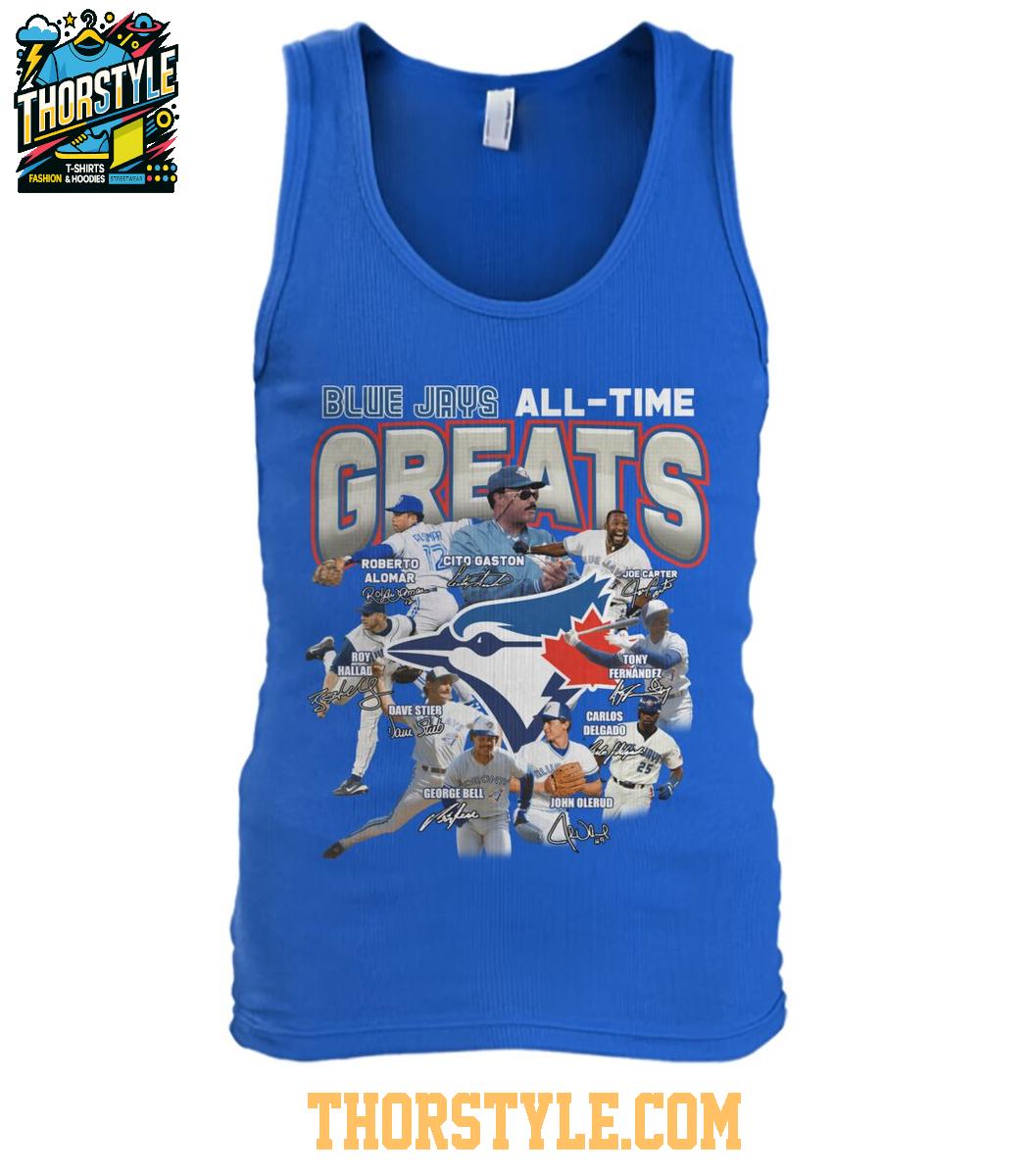 Toronto Blue Jays All-Time Greats Carter Delgado Bell Alomar Gaston T-Shirt Toronto Blue Jays All-Time Greats Carter Delgado Bell Alomar Gaston T-Shirt