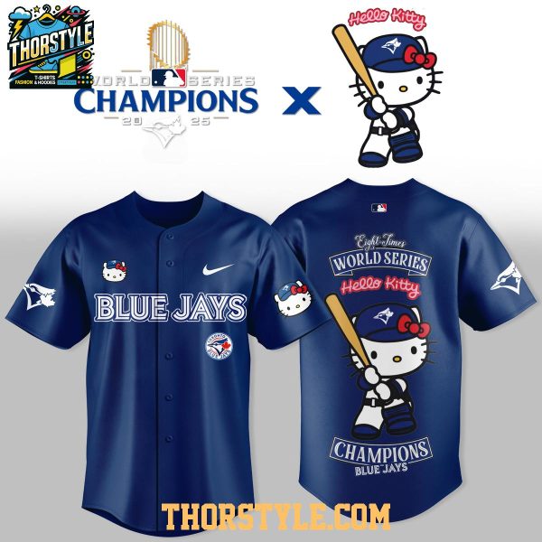 Toronto Blue Jays Hello Kitty World Series 2025 Champs 2025 Baseball Jersey
