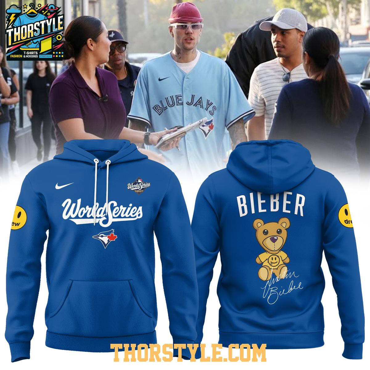 Toronto Blue Jays Justin Bieber Drew Baby 2025 World Series Hoodie Toronto Blue Jays Justin Bieber Drew Baby 2025 World Series Hoodie