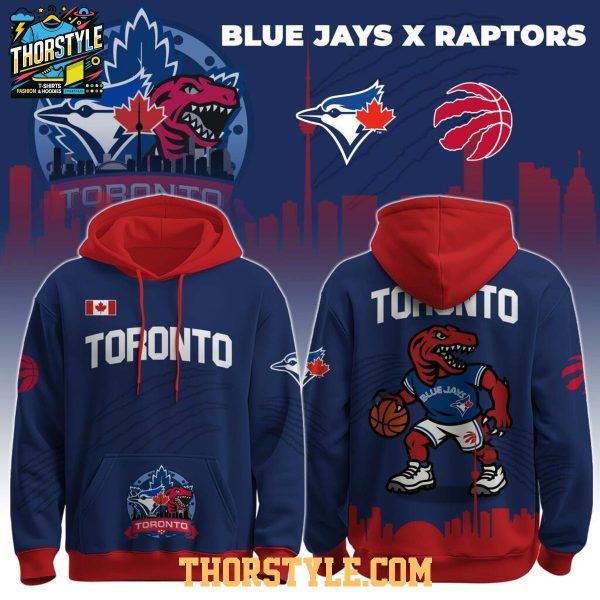 Toronto Blue Jays Raptors City Pride MLB Collab NBA 2025 Hoodie T-Shirt